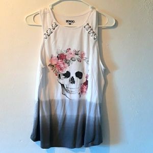 BONGO skull tank top large.